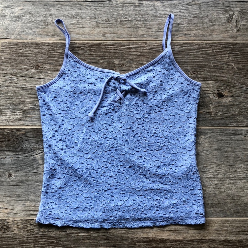 NWT Hollister Periwinkle Laced Tank Size Small
